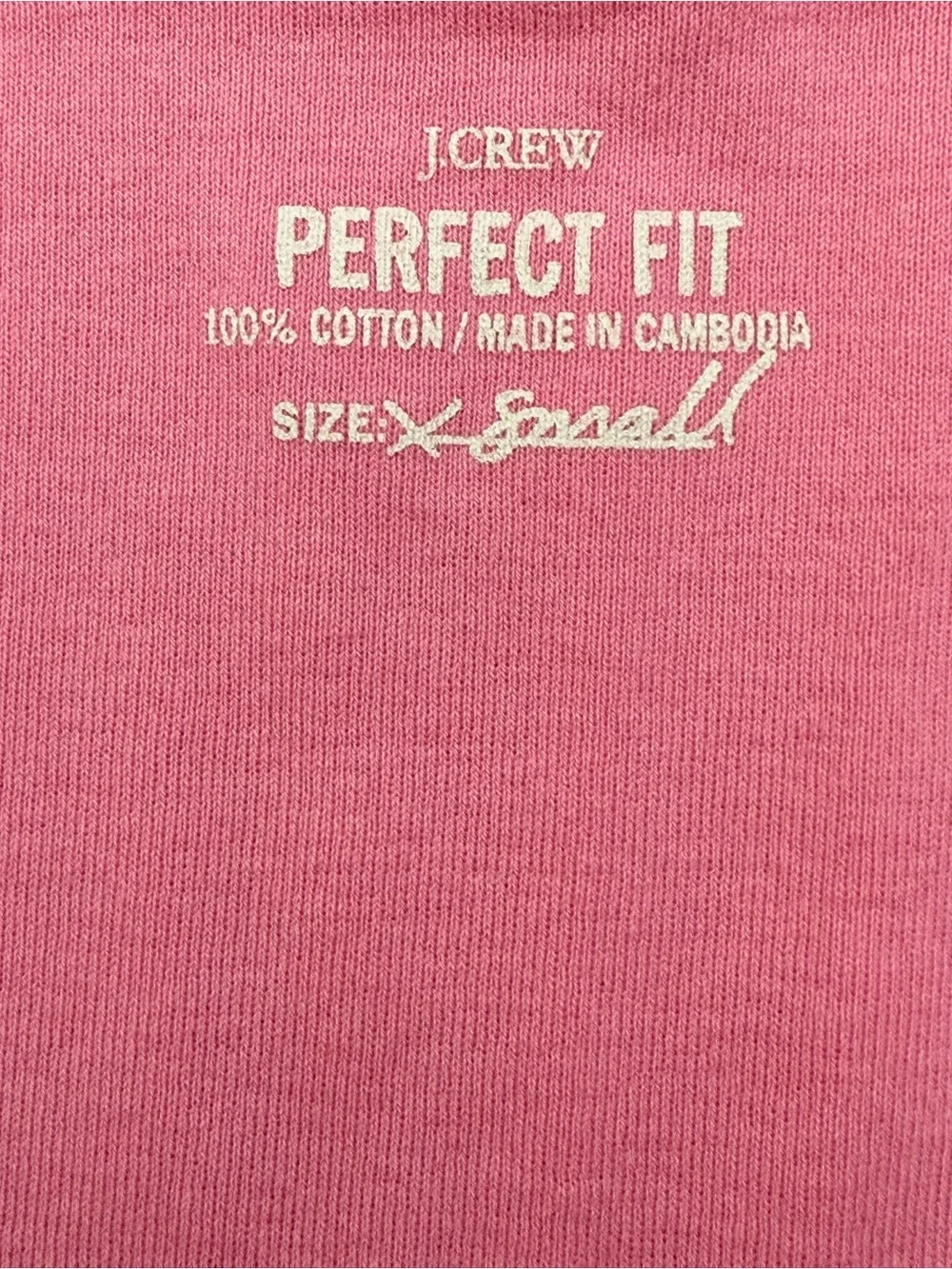 J. Crew Pink Scoop Neck Short Sleeve Tee